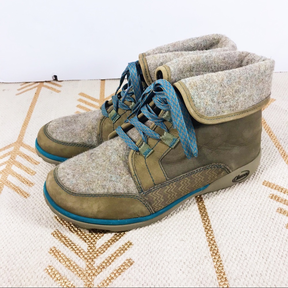 Chaco waterproof Barbary boots in pine cone
